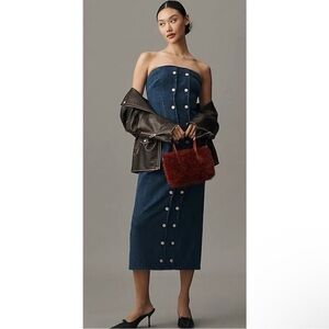 Mare Mare | Dresses | Nwt Mare Mare Strapless Seamed Aline Midi Dress |  Poshmark